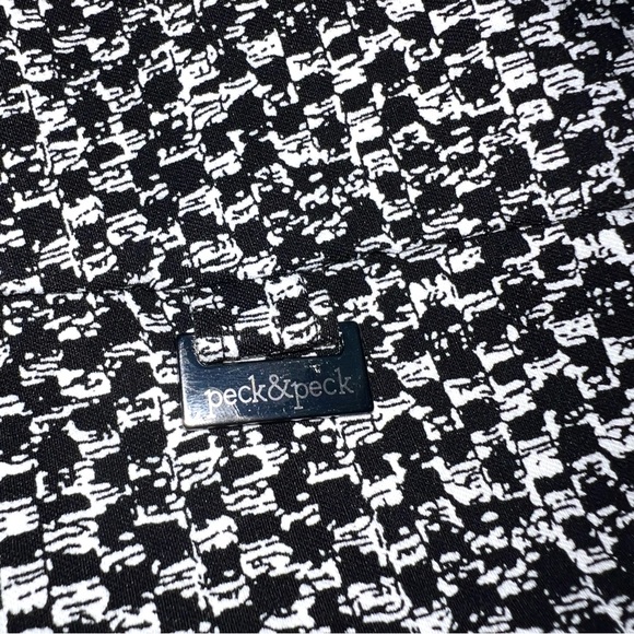 Peck & Peck Monochrome Pattern Tummy Control Stretch Pull on Pants Sz 12 - Picture 4 of 6